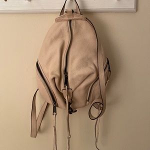 Rebecca Minkoff Cream Leather Backpack
